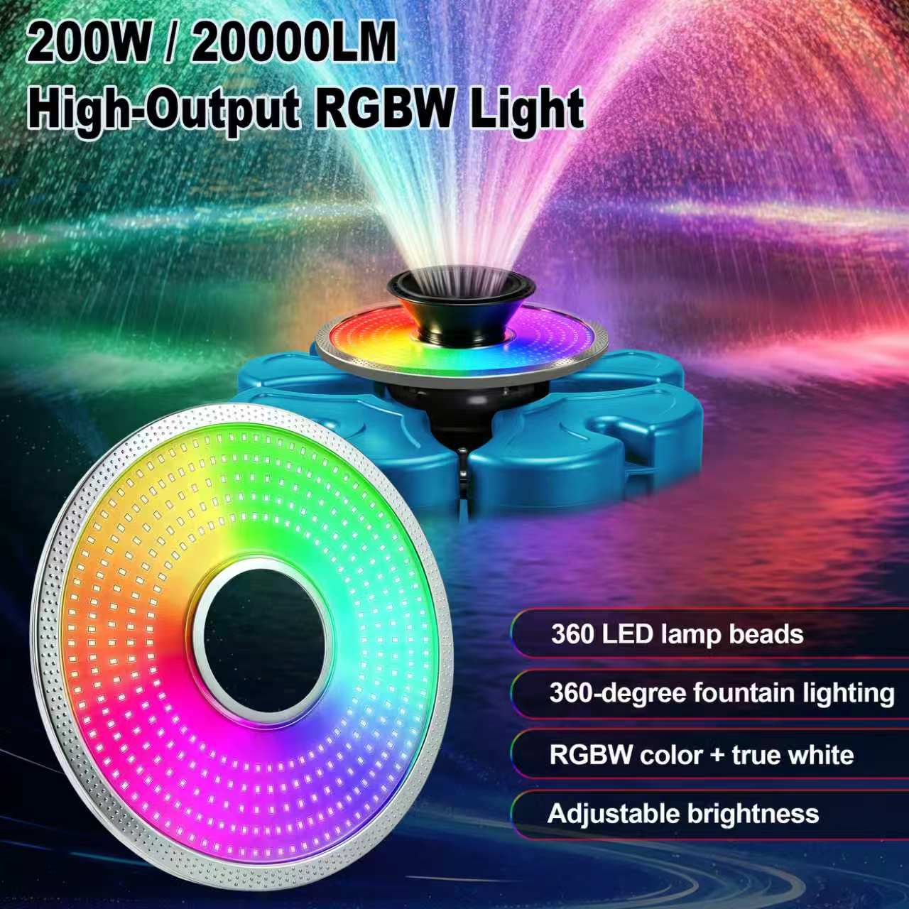 RELIY 50W RGBW Fountain Light Upgrade Kit for Pond Fountains--Pre Sale ( Delivery by end of August )Pre sale ends and resumes at $250